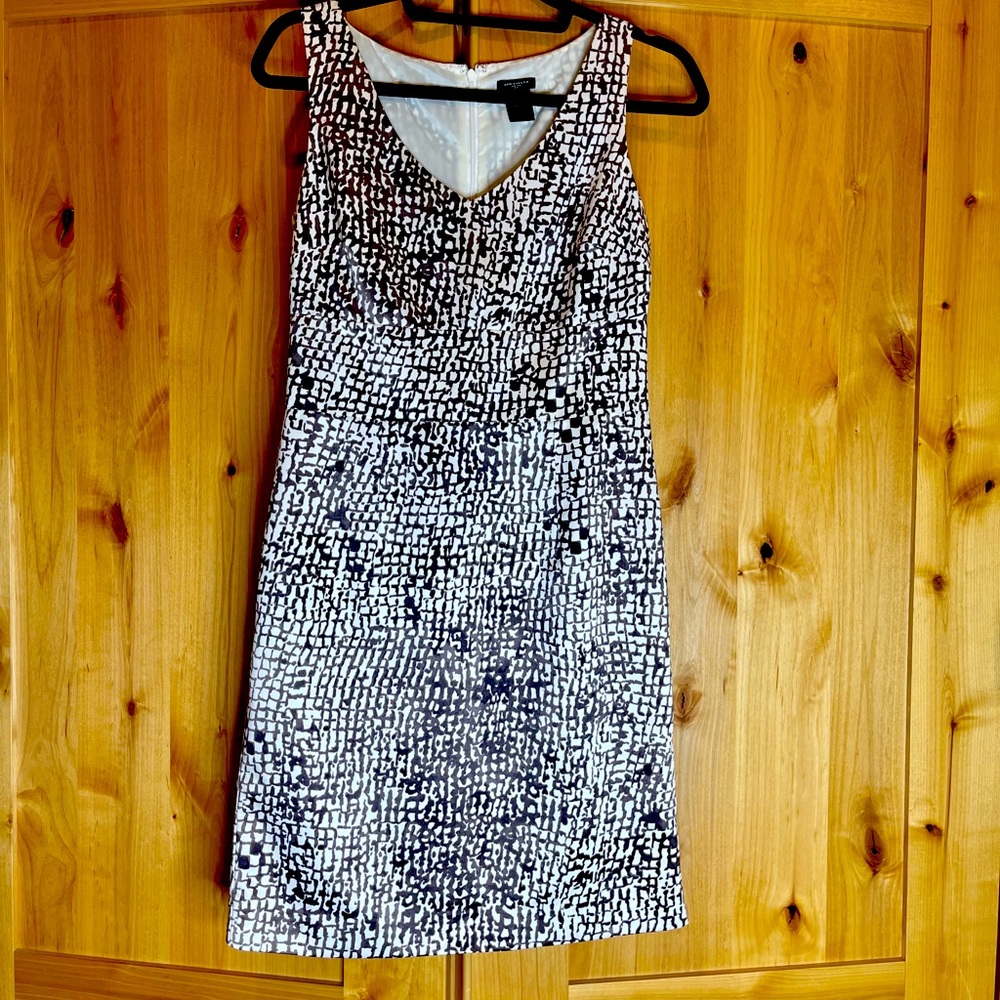 Ann Taylor Giraffe Print Shift Dress